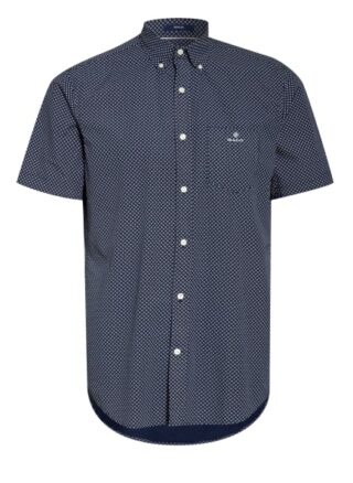 Gant Kurzarm-Hemd Regular Fit blau