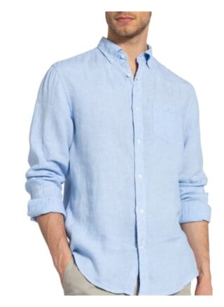 Gant Leinenhemd Herren, Blau