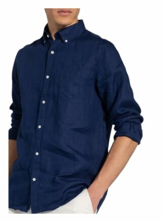 Gant Leinenhemd Herren, Blau