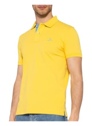Gant Piqué-Poloshirt Herren, Gelb