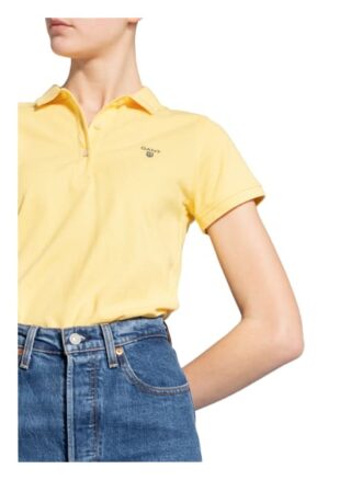 Gant Piqué-Poloshirt gelb