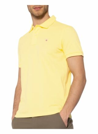 Gant Piqué-Poloshirt Herren, Gelb