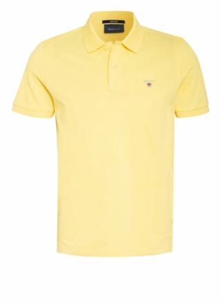 Gant Piqué-Poloshirt Herren, Gelb