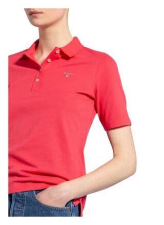 Gant Piqué-Poloshirt rot
