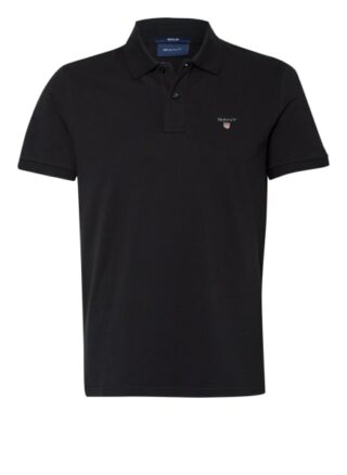 Gant Pique-Poloshirt Herren, Schwarz