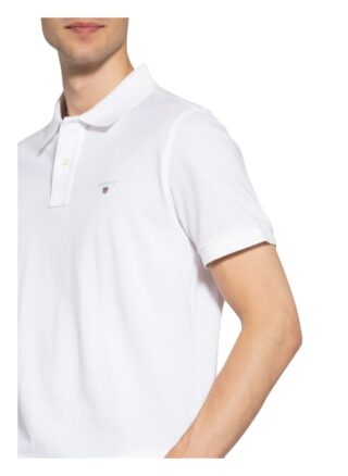 Gant Pique-Poloshirt Herren, Weiß