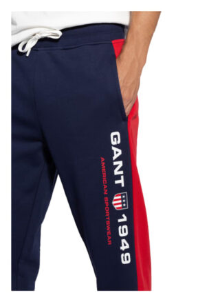 Gant Sweatpants Mit Galonstreifen blau