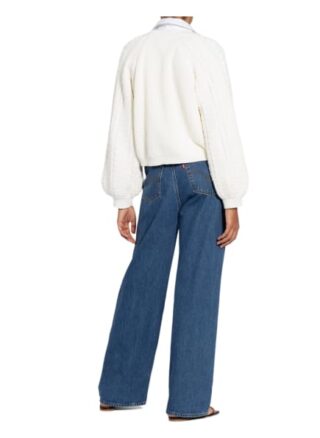 Gestuz Strickjacke Viola weiss