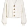 Gestuz Strickjacke Viola weiss
