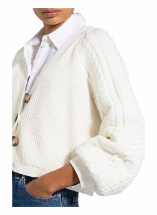Gestuz Strickjacke Viola weiss