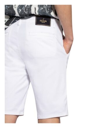 Goldgarn Denim Chino-Shorts Hafen weiss
