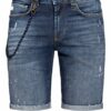 GOLDGARN DENIM Planken Jeans-Shorts Herren, Blau