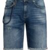 GOLDGARN DENIM Planken Jeans-Shorts Herren, Blau