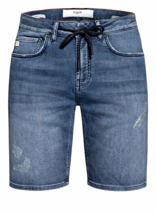 GOLDGARN DENIM Planken Jeans-Shorts Herren, Blau