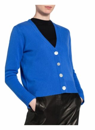 Grace Strickjacke Aus Merinowolle Mit Cashmere blau