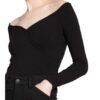 Guess Off-Shoulder-Shirt Sonay schwarz
