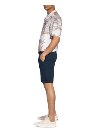 Guess Shorts Myron Mit Leinen blau