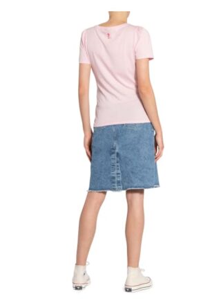 Guess T-Shirt Marisol Mit Schmucksteinbesatz rosa