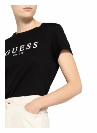 Guess T-Shirts Damen, Schwarz