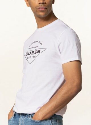 Guess T-Shirt Herren, Weiß