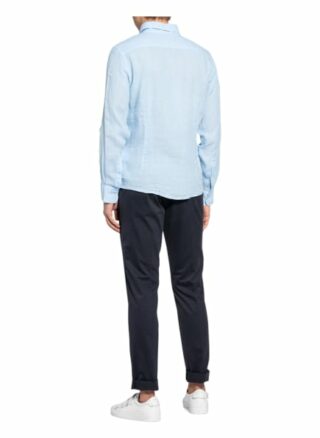 Hackett London Brompton Leinenhemd Herren, Blau