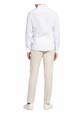 Hackett London Brompton Leinenhemd Herren, Weiß