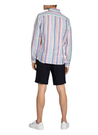 Hackett London Leinenhemd Slim Fit gruen