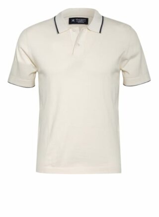 Hackett London Piqué-Poloshirt Mit Seide weiss
