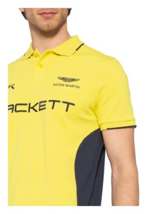 Hackett London Piqué-Poloshirt gelb