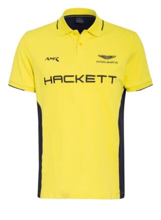 Hackett London Piqué-Poloshirt gelb