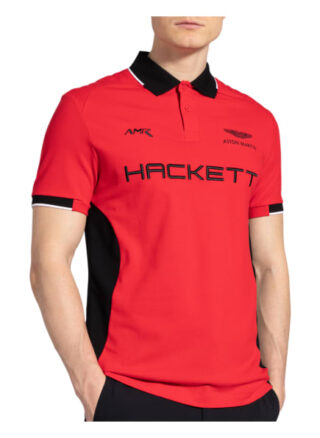 Hackett London Piqué-Poloshirt rot