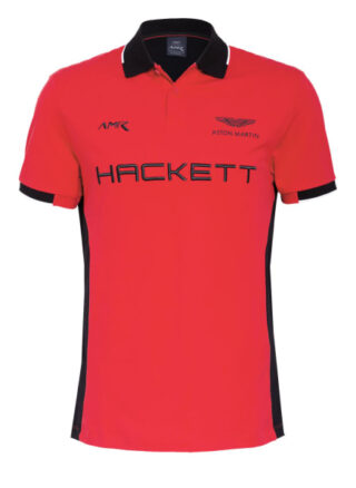 Hackett London Piqué-Poloshirt rot