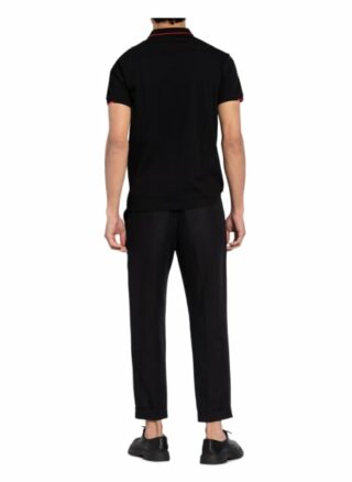 Hackett London Piqué-Poloshirt schwarz
