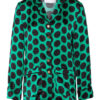 Halpern Satinbluse gruen