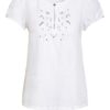 Hammerschmid Trachtenbluse Fabiola Im Materialmix weiss