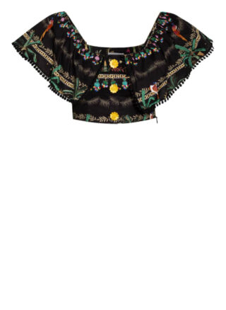 Hayley Menzies Cropped-Top schwarz