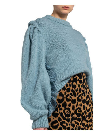 Hayley Menzies Pullover Mit Spitzenbesatz blau