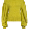 Hayley Menzies Pullover Mit Spitzenbesatz gelb