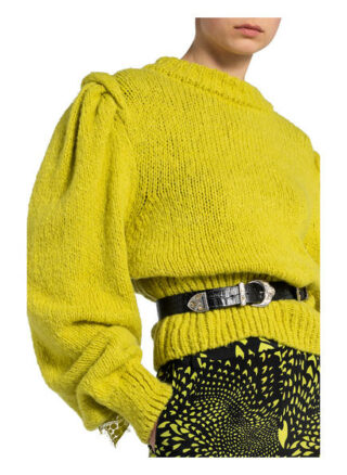 Hayley Menzies Pullover Mit Spitzenbesatz gelb