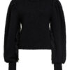 Hayley Menzies Pullover Mit Spitzenbesatz schwarz