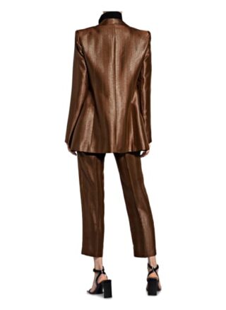 Hebe Studio Blazer Bianca Reptile schwarz