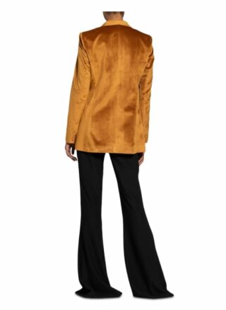 Hebe Studio Longblazer Bianca Aus Samt braun