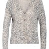 Hemisphere Strickjacke Aus Leinen blau