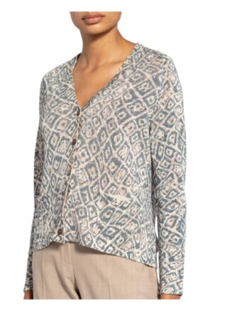 Hemisphere Strickjacke Aus Leinen blau