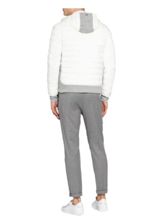 Herno Steppjacke Mit Jerseyeinsätzen weiss