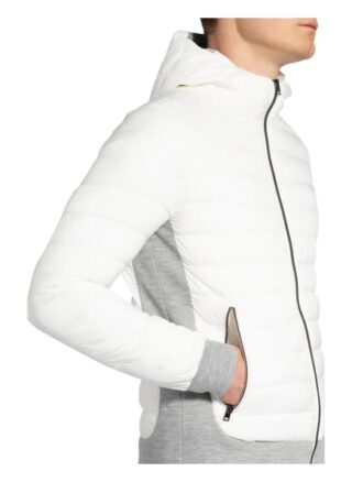 Herno Steppjacke Mit Jerseyeinsätzen weiss