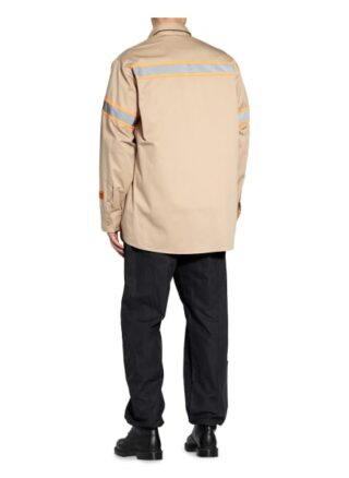 HERON PRESTON Oversized-Hemd Herren, Beige