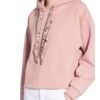 Herrlicher Cropped-Hoodie Haven rosa