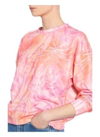 Herrlicher Cropped-Sweatshirt Carrie pink