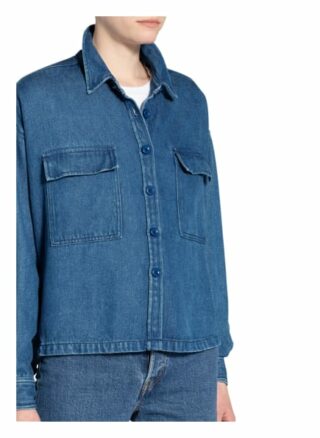 Herrlicher Jeansbluse Lash blau
